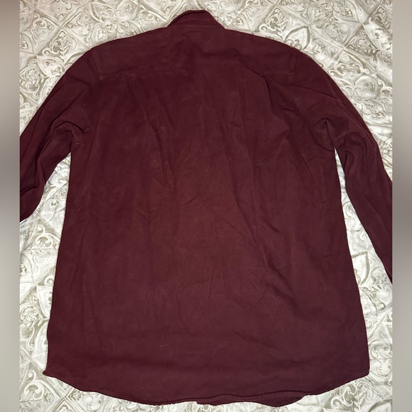 Carhartt Maroon Button Down 100% Cotton - Picture 9 of 9